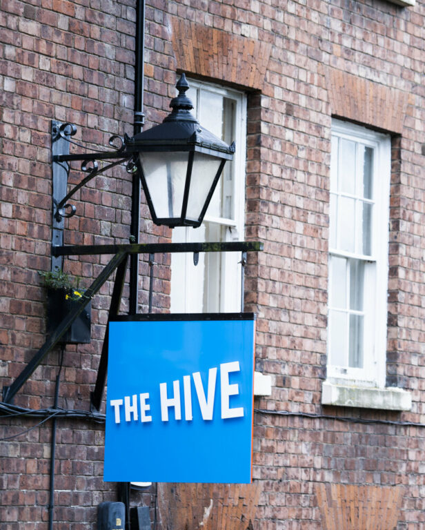 the hive signage